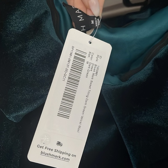 Velvet Evergreen Maxi Dress NWT (medium) - Picture 5 of 5